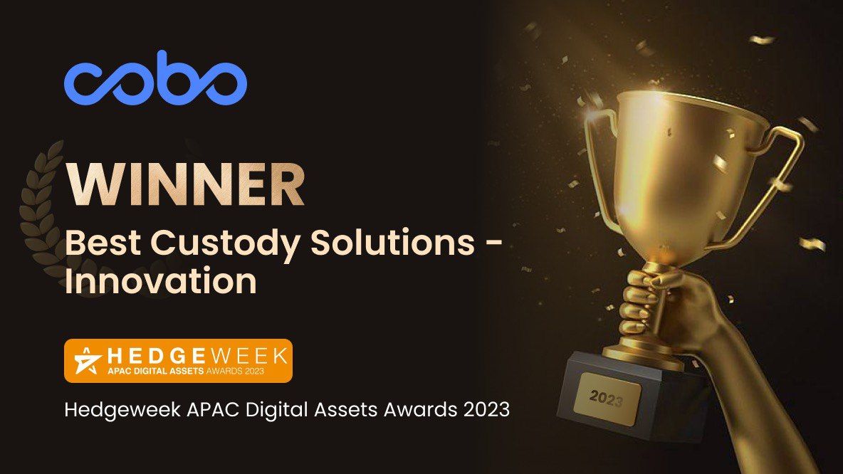 Cobo Wins Hedgeweek APAC Digital Assets Award for Best Innovation in Custody Solutions